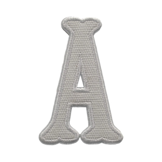 Letter Appliques - White Canvas