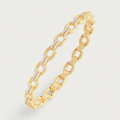 Enchanted Forest - Chain Hinged Bangle