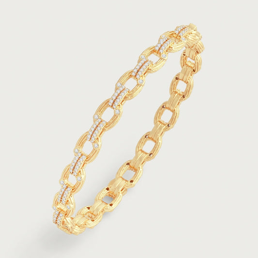 Enchanted Forest - Chain Hinged Bangle