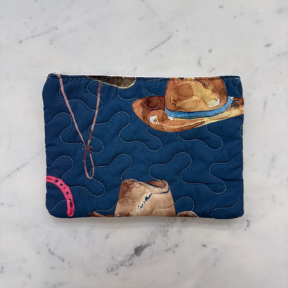 IMH Makeup Bag - Tossed Hats - Mulit/Navy