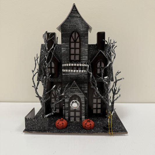 RZI Lighted Rhinestone Haunted House 11"