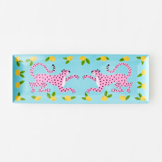 OHD Melamine - Leopard Sandwich Tray 7.5" x 21"