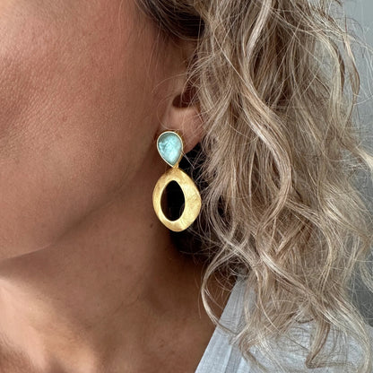 Karissa Oval Drop Earrings
