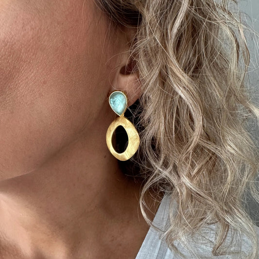 Karissa Oval Drop Earrings