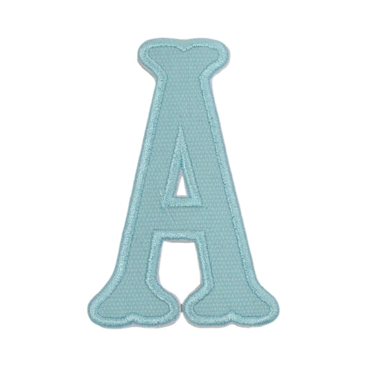 Letter Appliques - Lake Blue Canvas