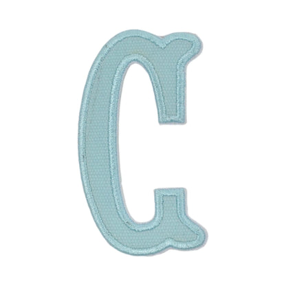 Letter Appliques - Lake Blue Canvas