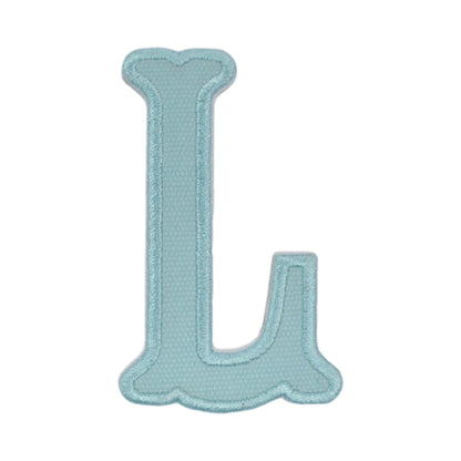 Letter Appliques - Lake Blue Canvas