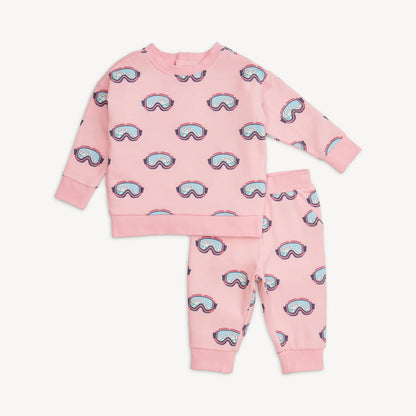 Powder Playtime - Pink - Brushed Fleece Sweatsuit