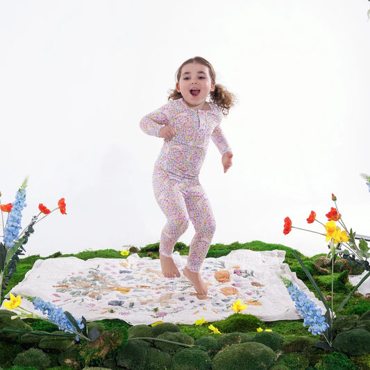Bunny Blossom - Ruffle Long Sleeve Pajamas