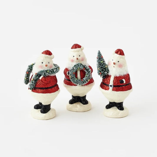 OHD Roly Poly Resin Snowman w/ Garland - 8"