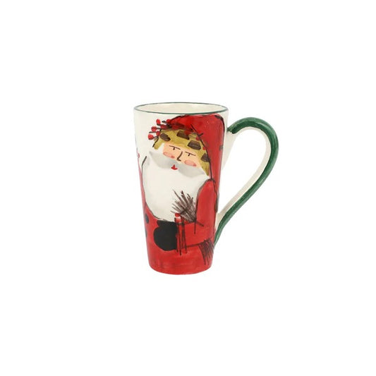 VTR Old St. Nick - Latte Mug with Bird Nest 12oz