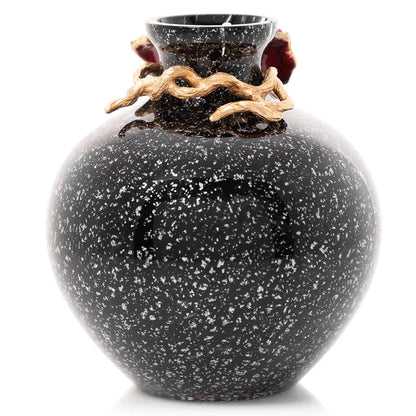 Enameled Ayla Small Night Bloom Rose Vase 5.5"