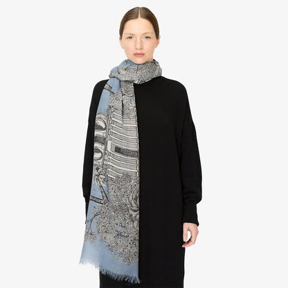 Scarf 100 - Mirage - Blue