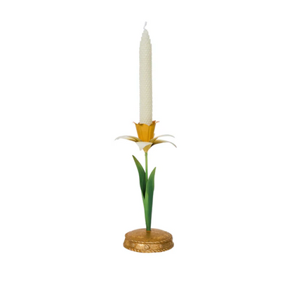 Meadow Walk - Daffodil - Candlestick 9"