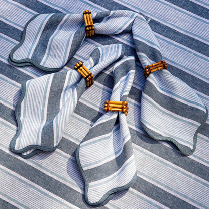 Cabana Stripe - Napkins Set of 4 - Ocean