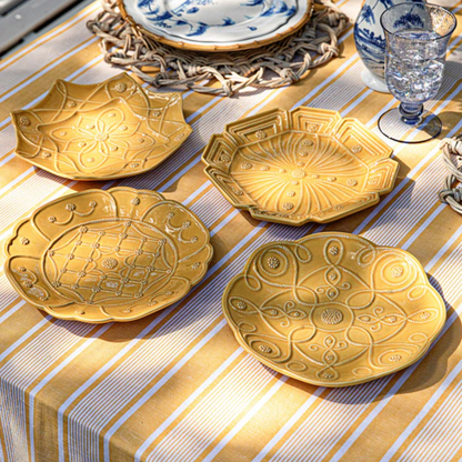 Jardins du Monde - Daffodil - Salad Plates - Assorted Set of 4