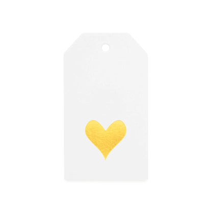 SGP Gold Heart Gift Tag 10pc