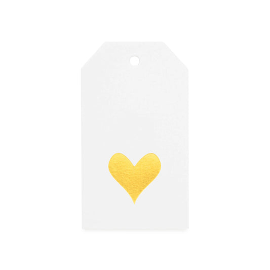 SGP Gold Heart Gift Tag 10pc
