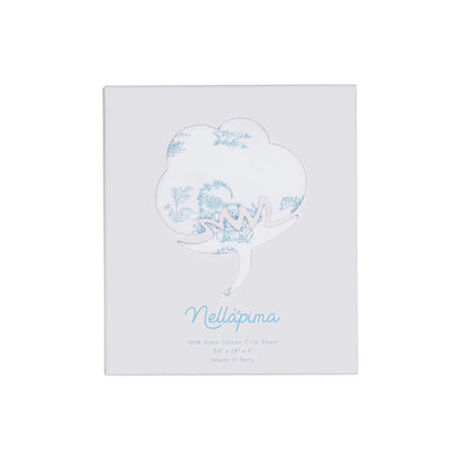Toile - Crib Sheet - Blue