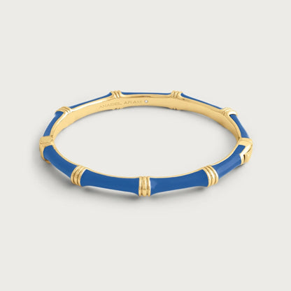Bamboo - Enameled Hinged Bangle