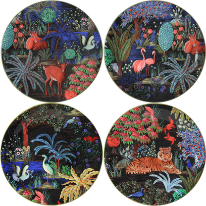 Jardin Du Palais - Set of 4 Dessert Plates 9"
