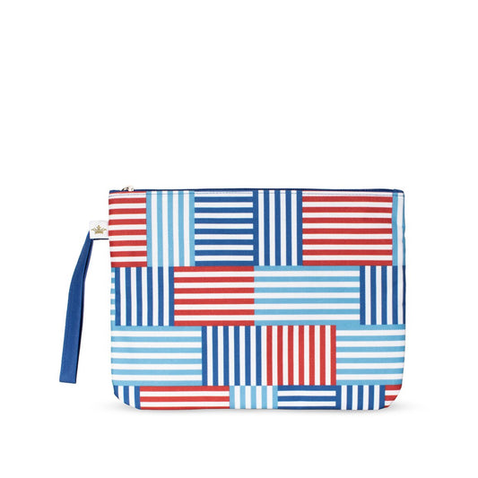 TRS Freeport Stripe Wet/Dry Bag - Red/White/Blue - 12x9