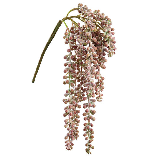 ASF Real Touch Donkey Tail - Green Burgundy 19"
