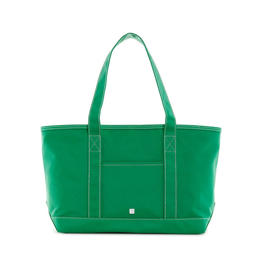 Medium Tote - Coated Canvas - Kelly Green
