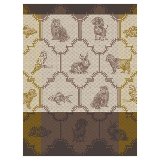 LJF Nos Acolytes Tea Towel - Brown - 24 x 31