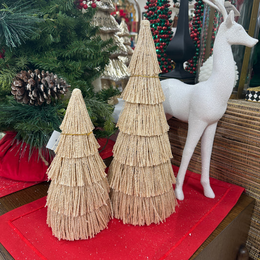 Layered Adrian Glittered Cone Tree - Small 10"