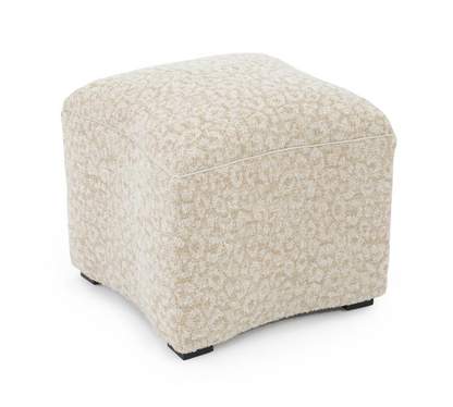 Curved Fabric Ottoman 19x20.5