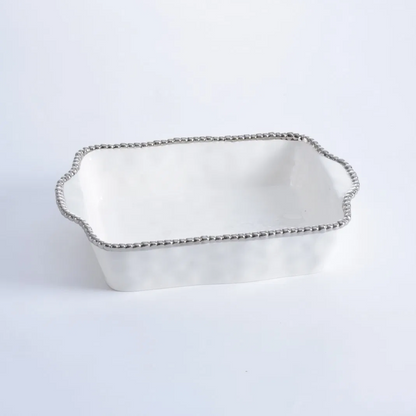PPB Silver Salerno - Rectangle Baking Dish (2658W)