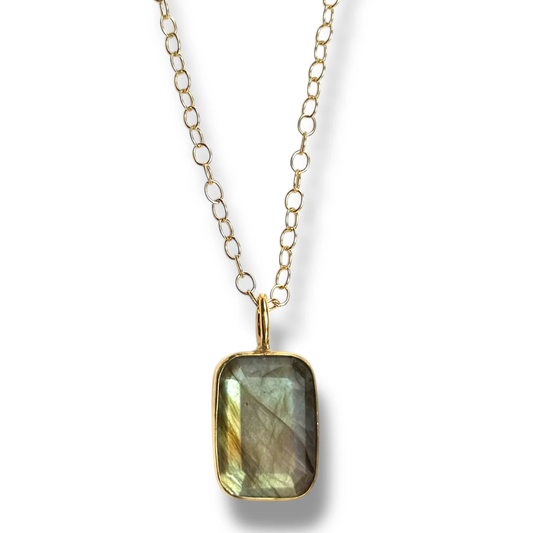 DMD N Double Sided Necklace - Labradorite