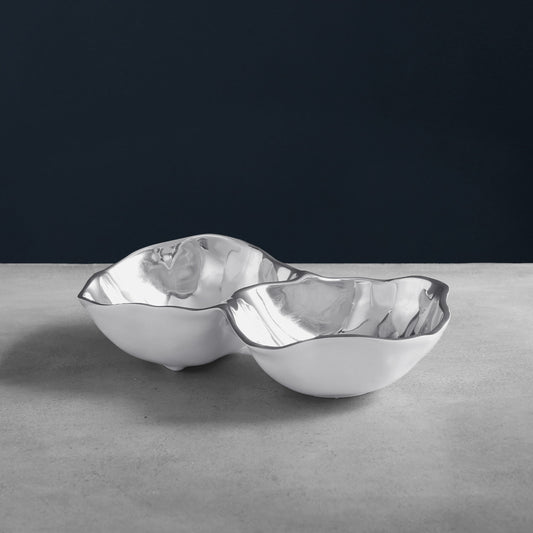 Thanni - Onyx - Double Dip - Silver & White