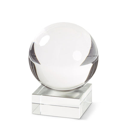 KKI Crystal Globe on Square Base - Small 4"
