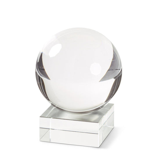 KKI Crystal Globe on Square Base - Small 4"