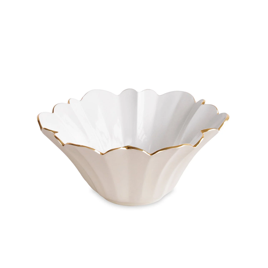 Encanto - Avril Medium Bowl - Cream & White
