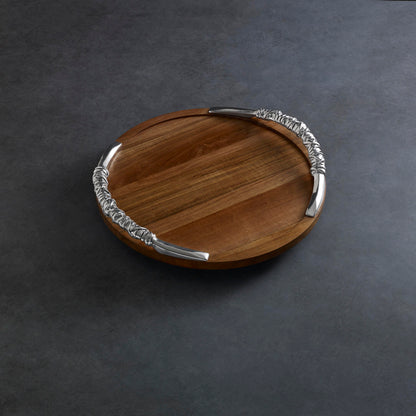BZB Wood - Soho - Lazy Susan with Handles 18" (7198)