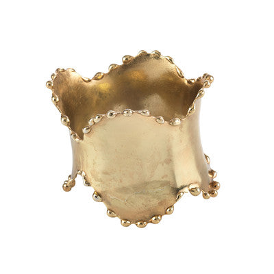 SRO Classic Design Napkin Ring Beaded Edge - Gold