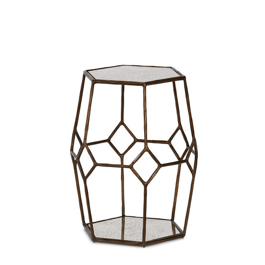 SFC Bronze Mirrored Calvert Cube W19 3/4 D18 5/8 H24 1/2 in.