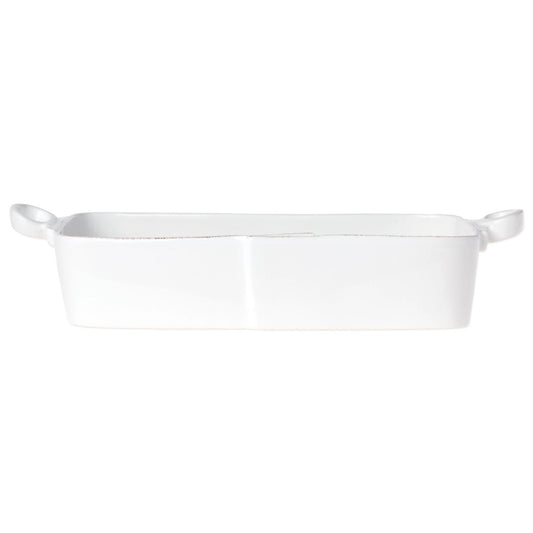 VTR Lastra - White - Handled Rectangle Baker 16.5"