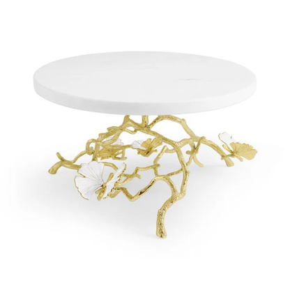 Butterfly Ginkgo Gold - Cakestand
