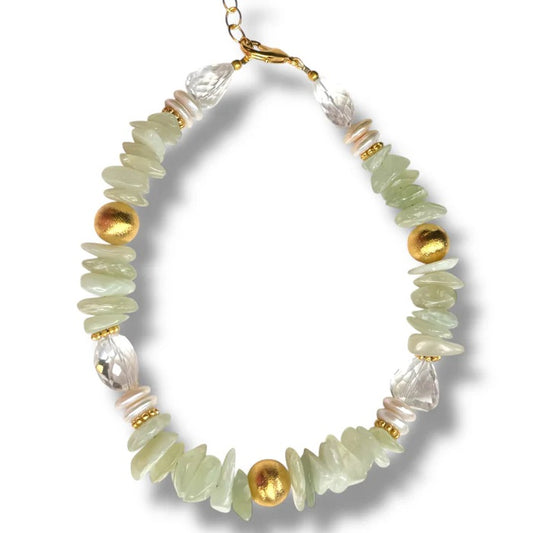 DMD N Chunky Prehnite Necklace