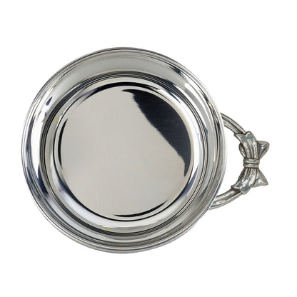 Pewter Bow Handle Porringer & Cup Set