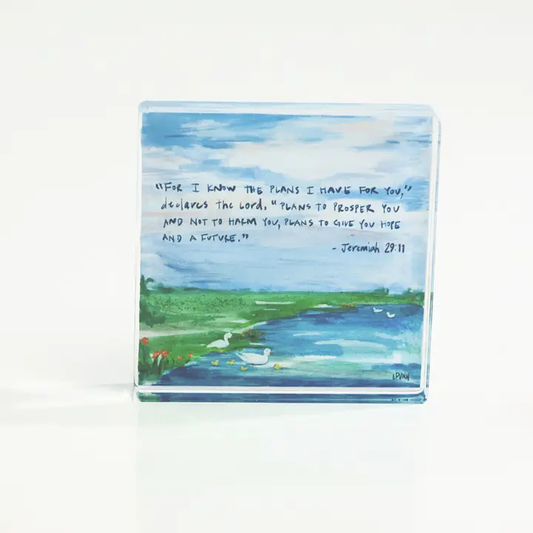 LDN Jeremiah 29:11 Acrylic Scripture Block