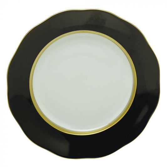 Silk Ribbon - Black - Dessert Plate 8.25"