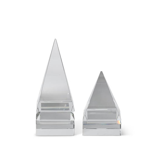Clear Crystal Glass Pyramid - Small