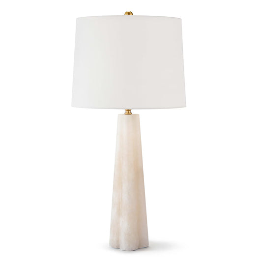 RGA Quatrefoil Alabaster Table Lamp 27.5"
