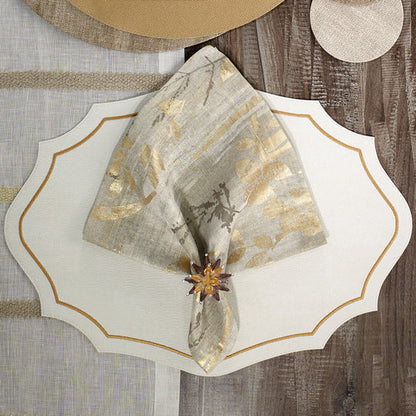 BDL Avignon Linen Napkin - Gold 22"