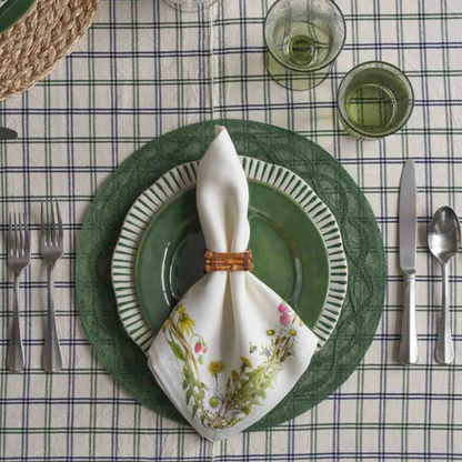 Sitio Stripe - Basil - Salad Plate 9"